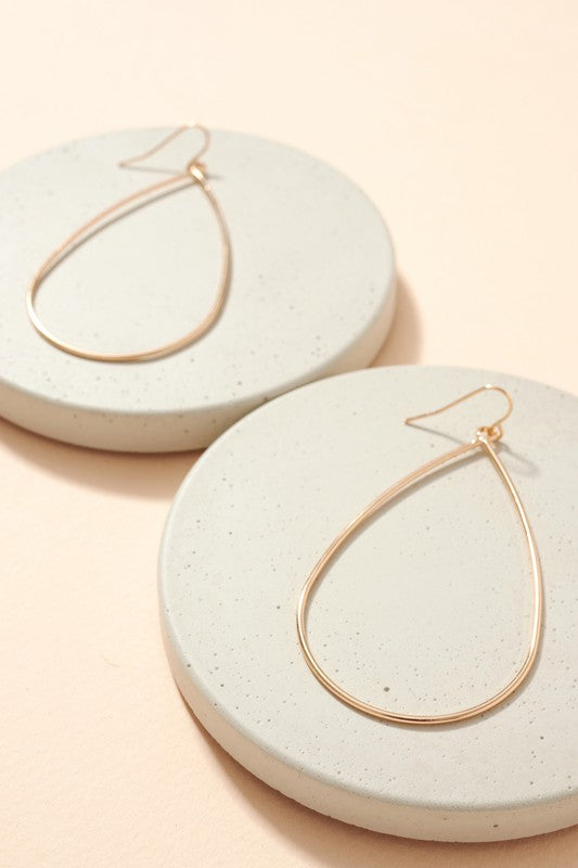 Gold Tear Drop Earrings