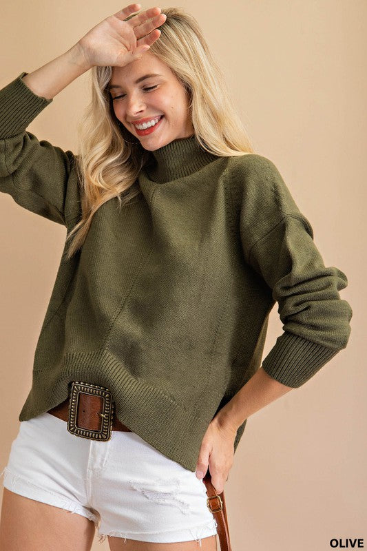 Olive clearance green turtleneck