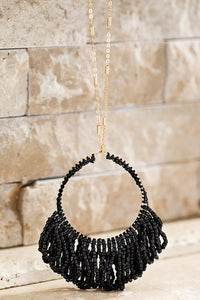 Beaded Tassel Pendant