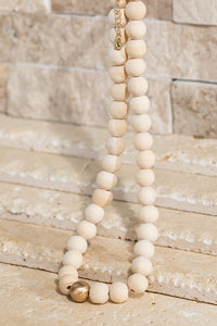 Bamboo Wooden Necklace (Natural)