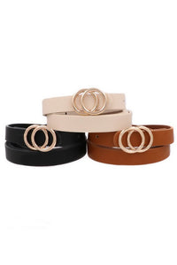 Black Skinny Belt