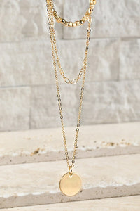 Gold 3-layer Charm Necklace