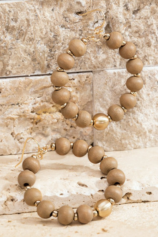 Mocha Bead Earrings