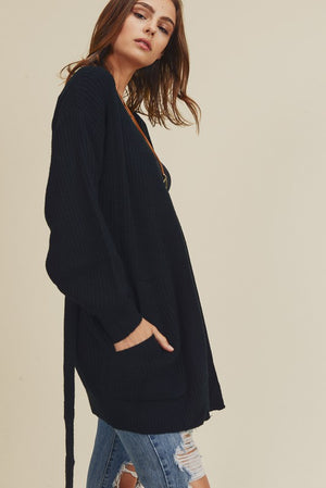 Black Tie Cardigan
