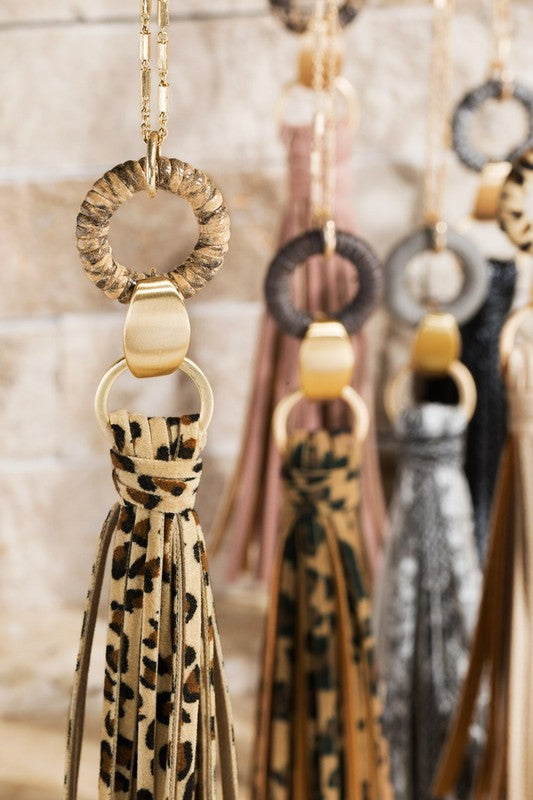 Leopard Tassel Necklace