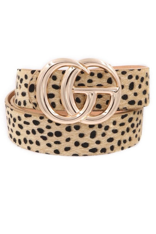 Cheetah Buckle Belt