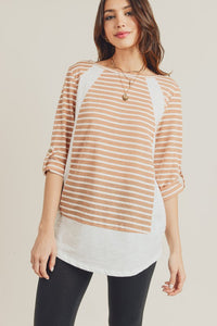 Toast Stripe Top