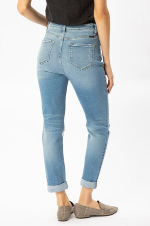 High Rise Cuff Mom Jean