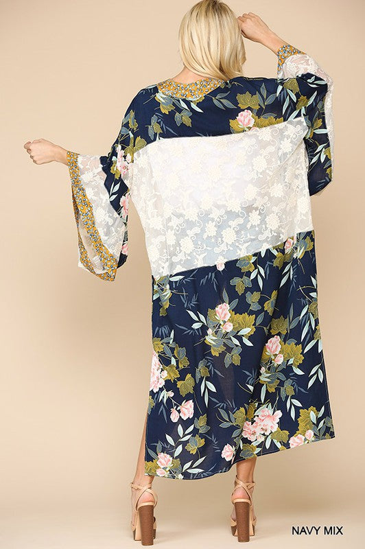 Floral Lace Kimono