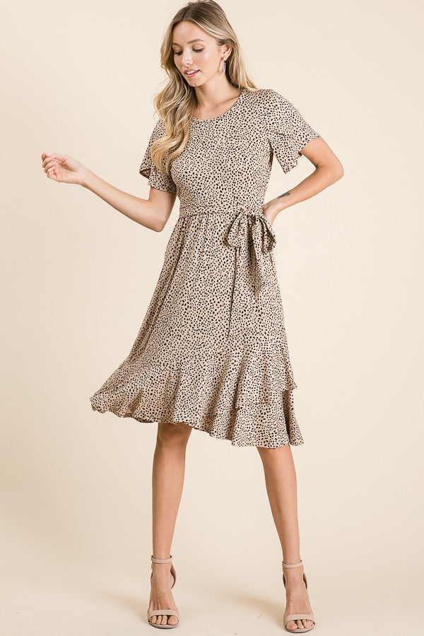 Hazel Dress - (Taupe)