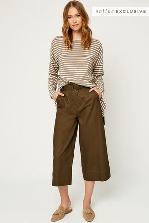 Stripe Drop Shoulder Top