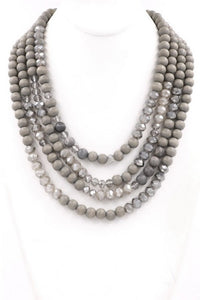 Grey Bead Necklace