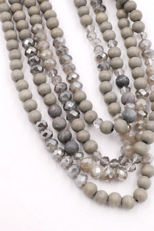 Grey Bead Necklace