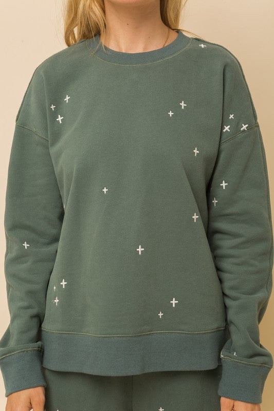 Vintage Embroidered Sweatshirt