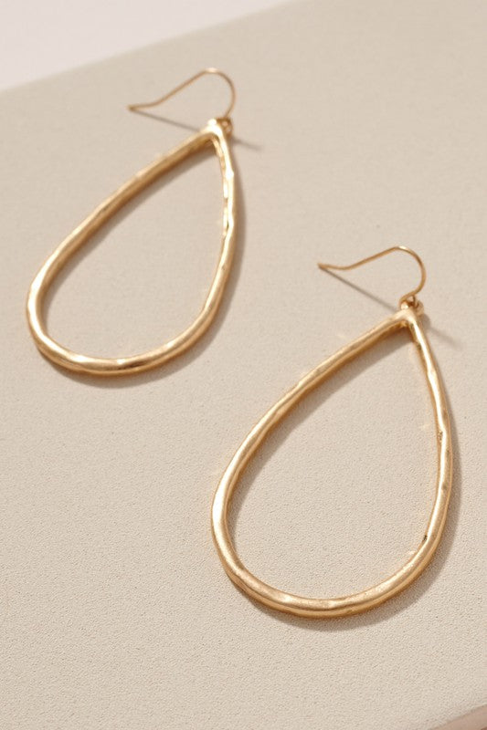 Gold Tear Drop Earrings