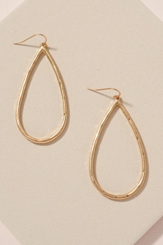 Gold Tear Drop Earrings