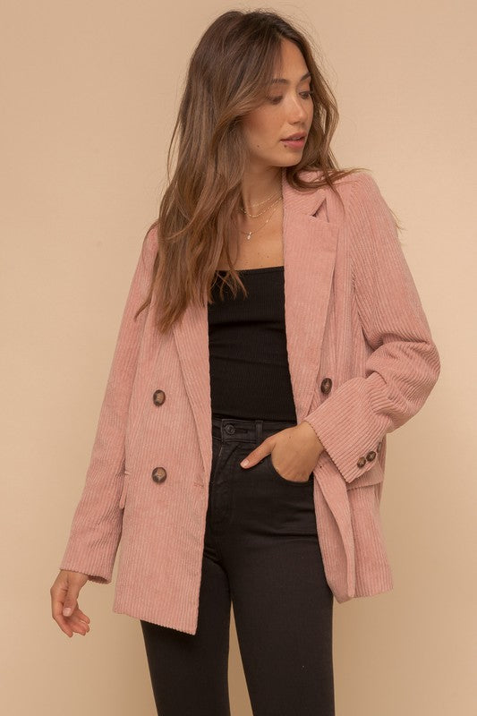 Blush Corduroy Jacket