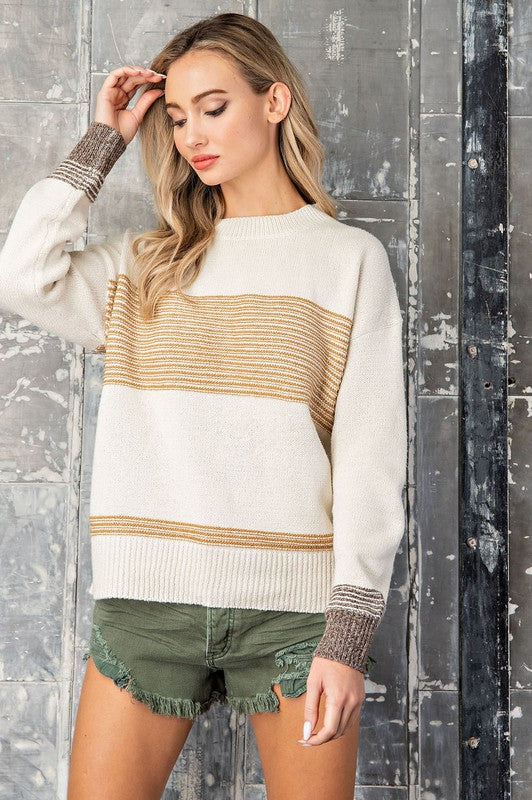 Mustard Stripe Sweater