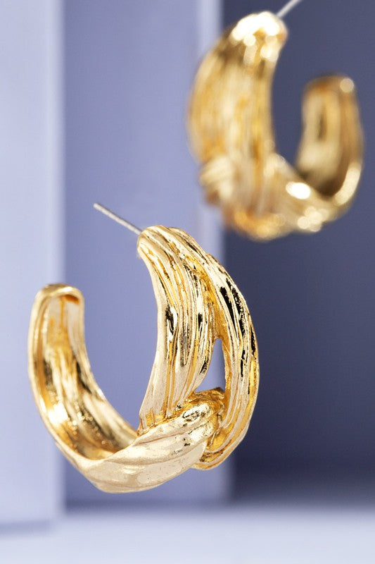 Vintage Gold Hoop Earrings