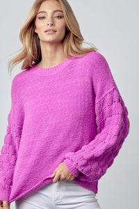 Orchid Bubble Sweater