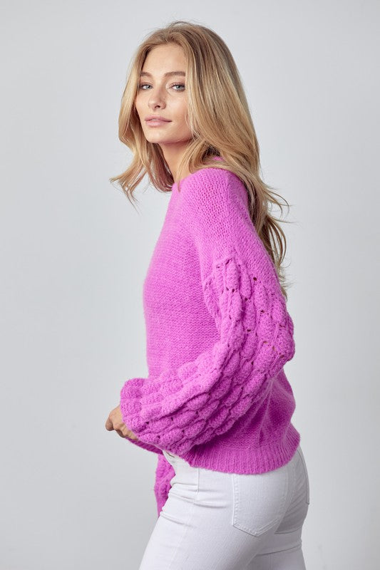 Orchid Bubble Sweater