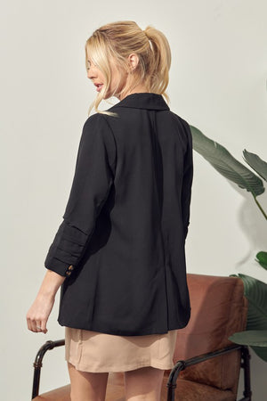 Tucked Sleeve Blazer