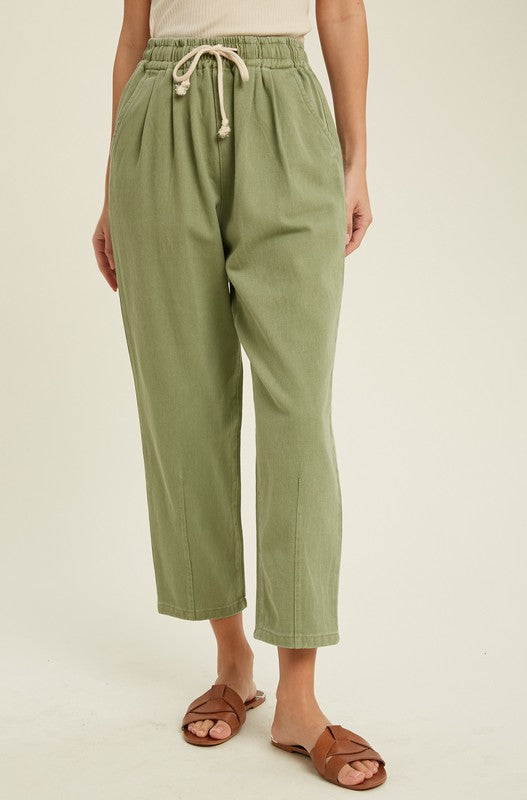 Olive Relaxed Denim