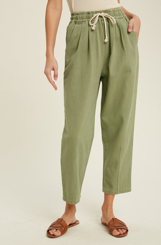 Olive Relaxed Denim