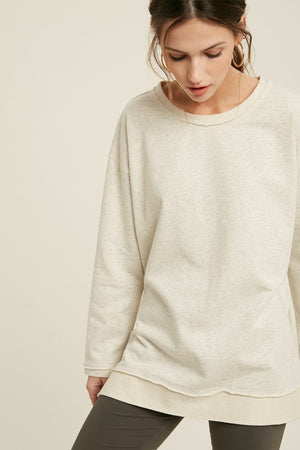 Oatmeal Tunic Sweatshirt