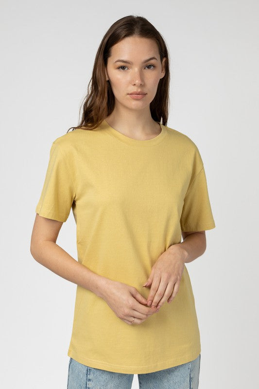 Washed Yellow Basic Tee