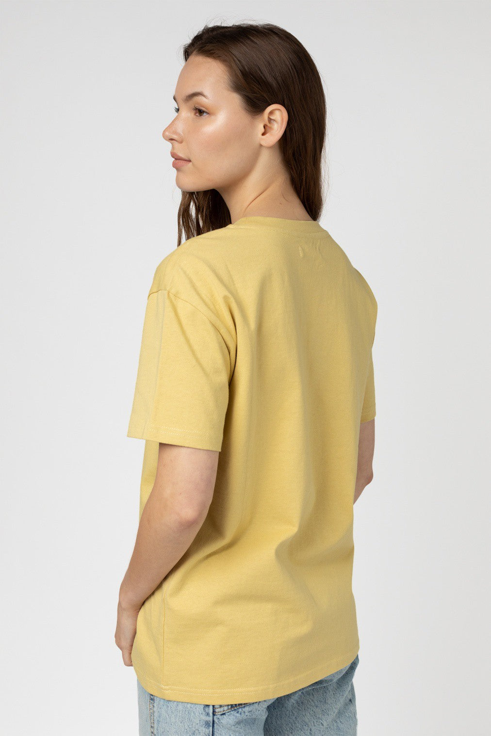 Washed Yellow Basic Tee