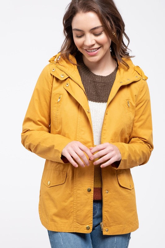 Mustard Hooded Jacket