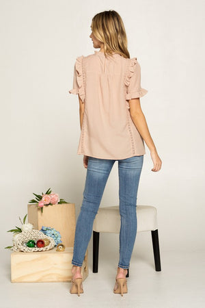 Blush Lace Top