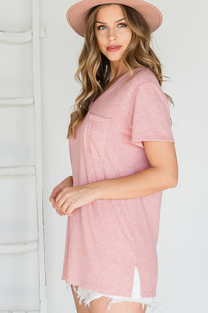 Blush Pocket Tee