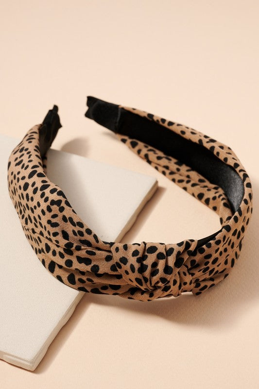 Cheetah Knot Headband