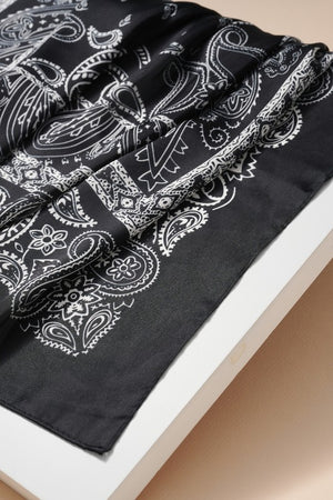 Paisley Print Bandana (Black)