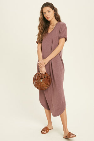 Leigh Dress (Burgundy)