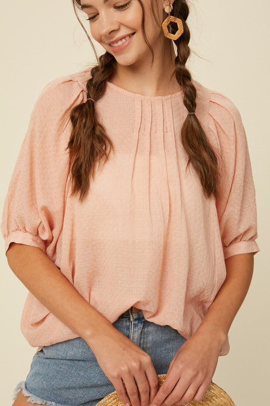 Blush Woven Top