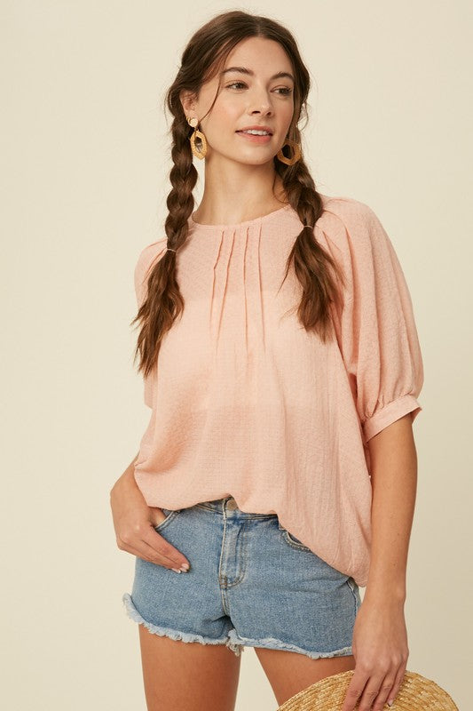 Blush Woven Top