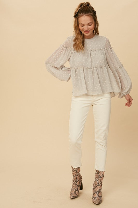 Stone Chiffon Top