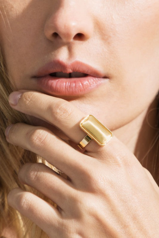 Gold Satin Ring