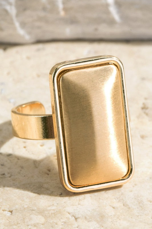 Gold Satin Ring