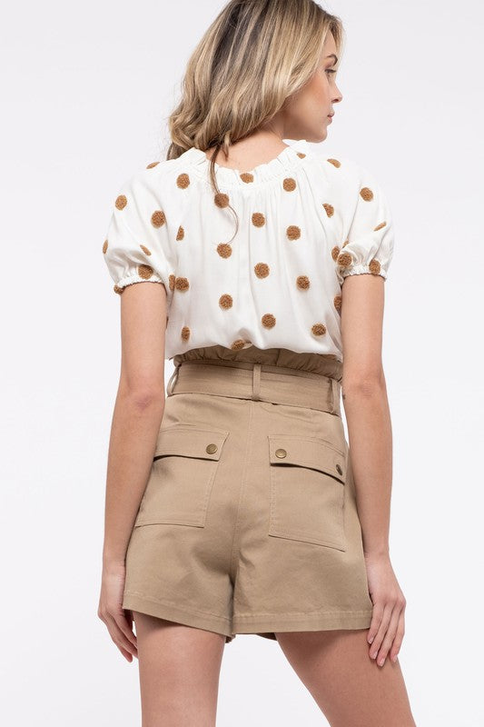 Ivory Swiss Dot Blouse