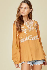 Marigold Embroidered Blouse