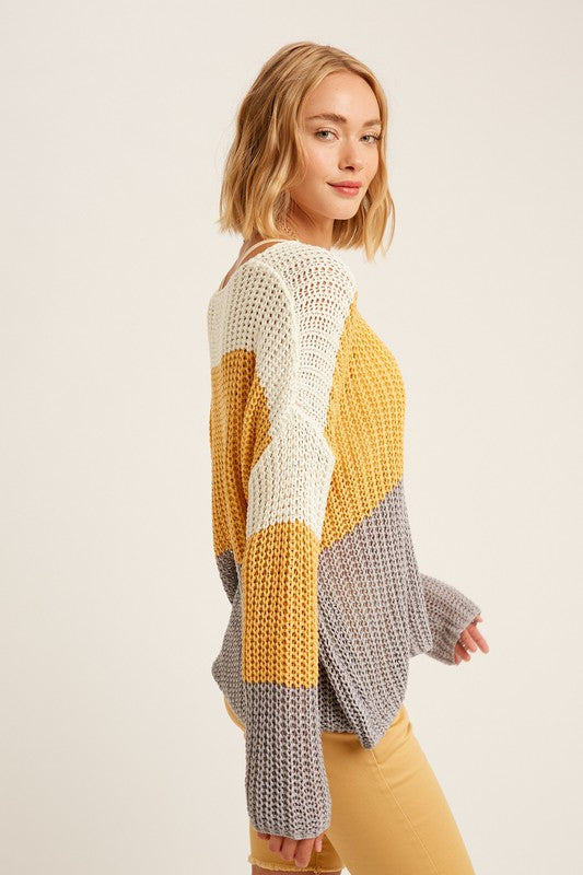 Mustard Combo Sweater