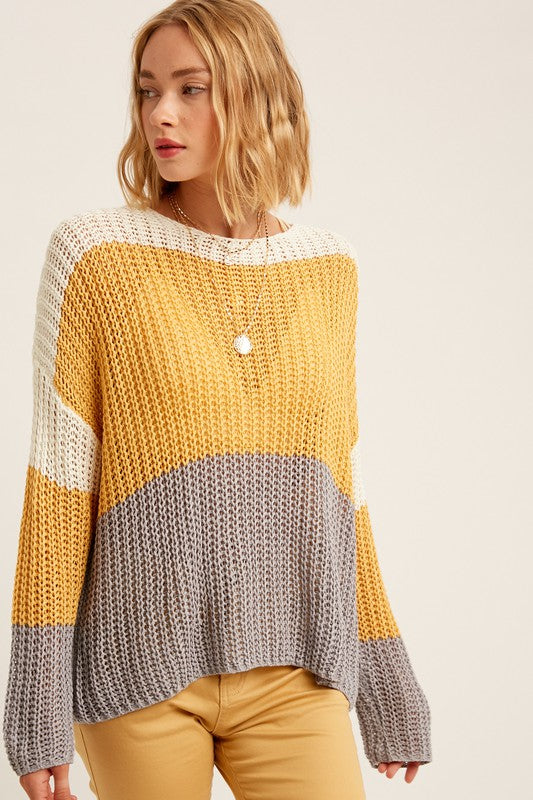 Mustard Combo Sweater