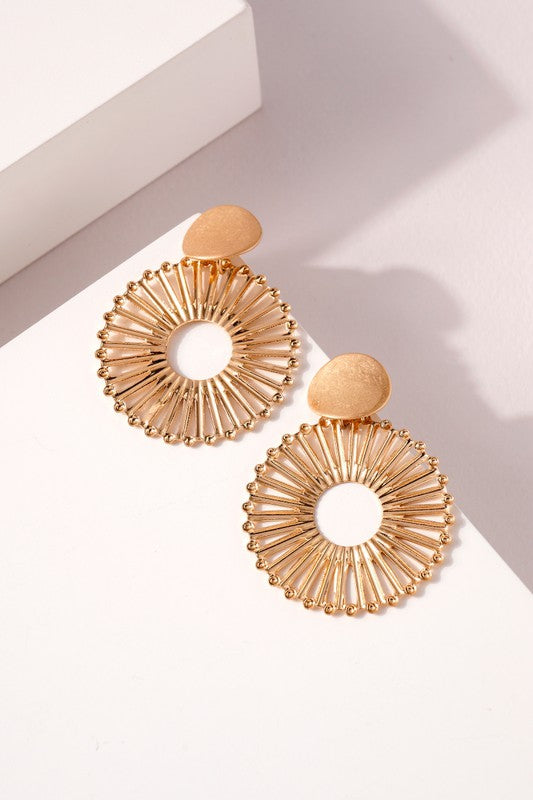 Round Gold Earrings