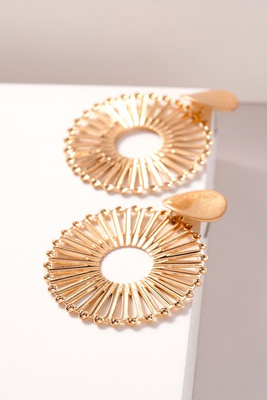 Round Gold Earrings