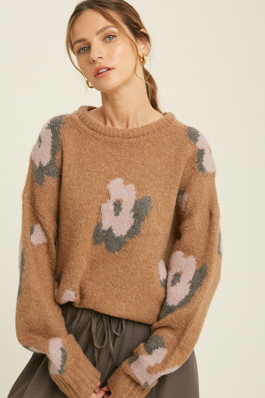 Handmade Floral Sweater