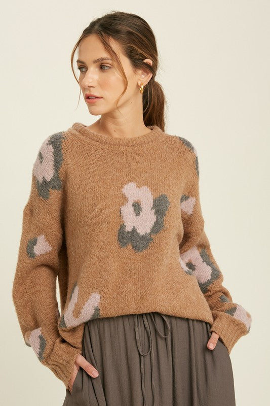Handmade Floral Sweater